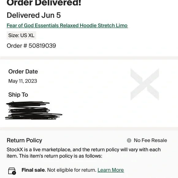 Fear of God Essentials Relaxed Hoodie Stretch Limo - Picture 4 of 4